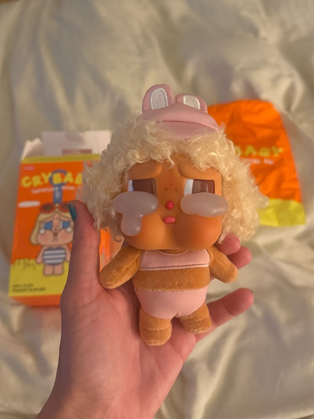 POP MART Crybaby Vacation Mode On Vinyl Plush Pendant - Full Sail (New)